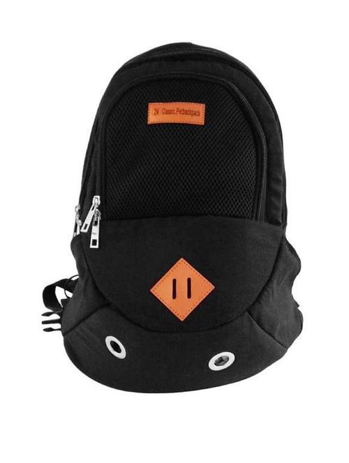 black plastic backpack  pet carrier - 18691892 -  Standard Image - 0