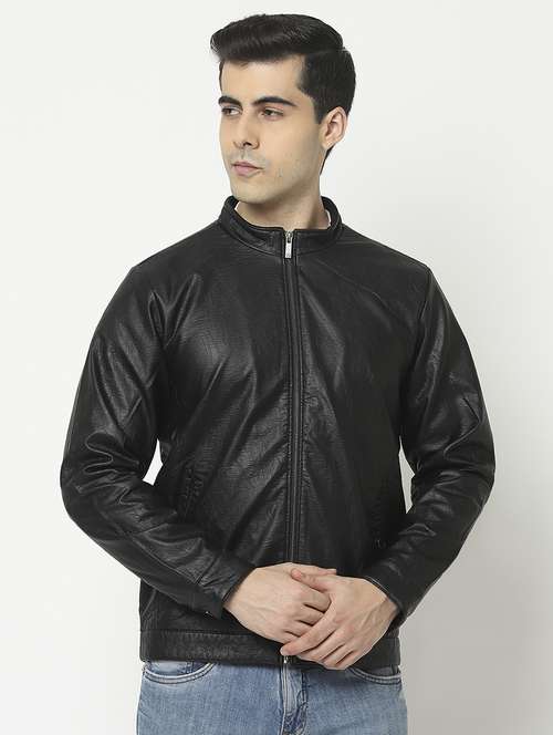 zip up solid casual jacket - 18692161 - Standard Image - 0