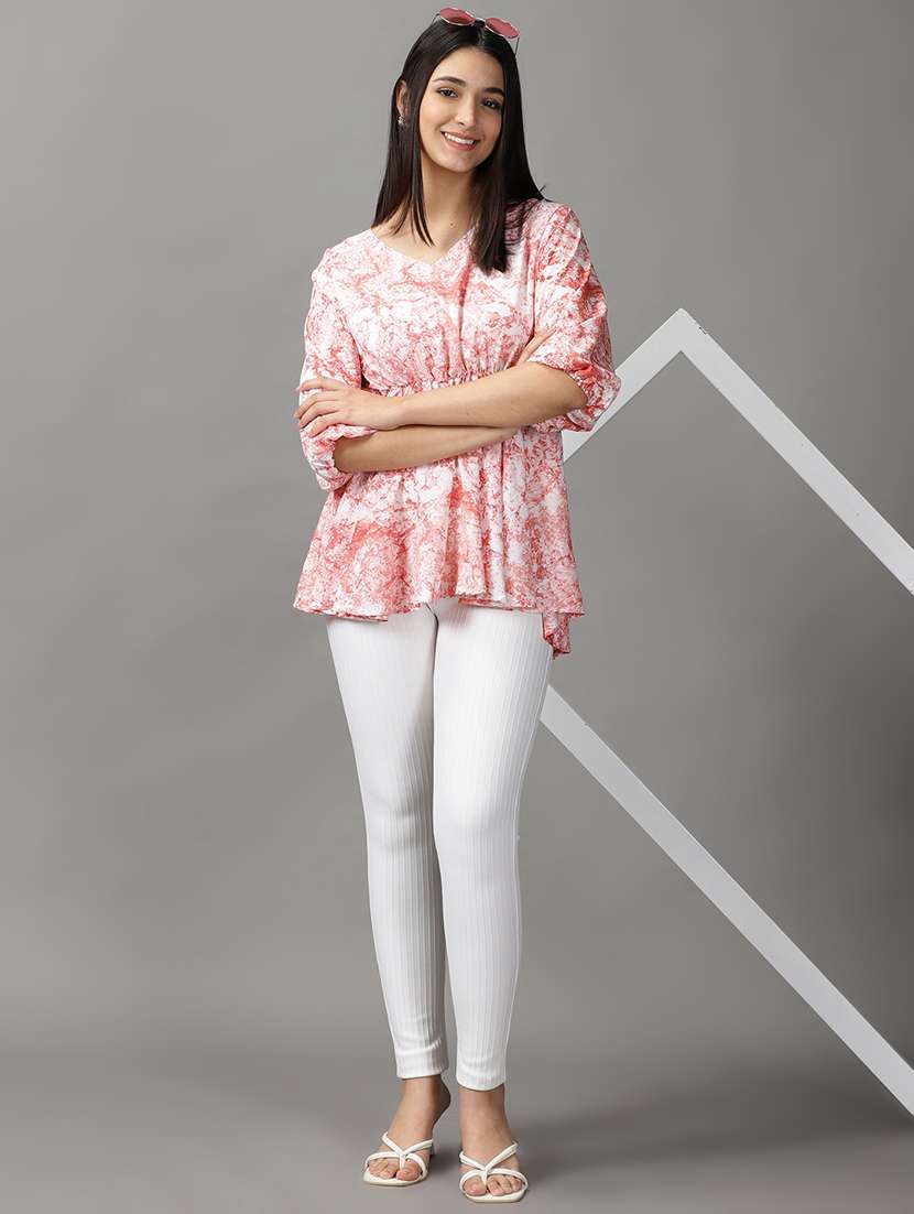 women's peplum v neck top - 18692270 -  Standard Image - 3