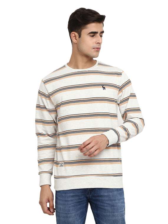mens striped sweatshirt