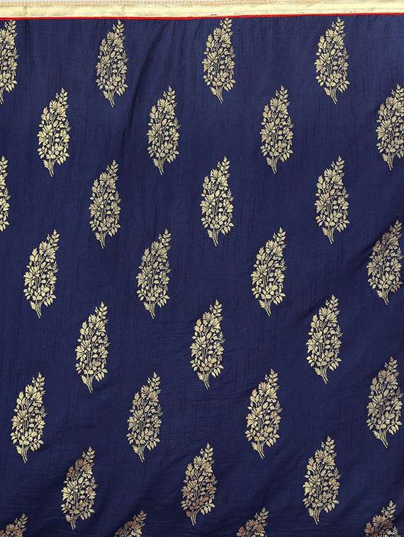 lace detailed printed saree with blouse - 18692852 - Standard Image - 3