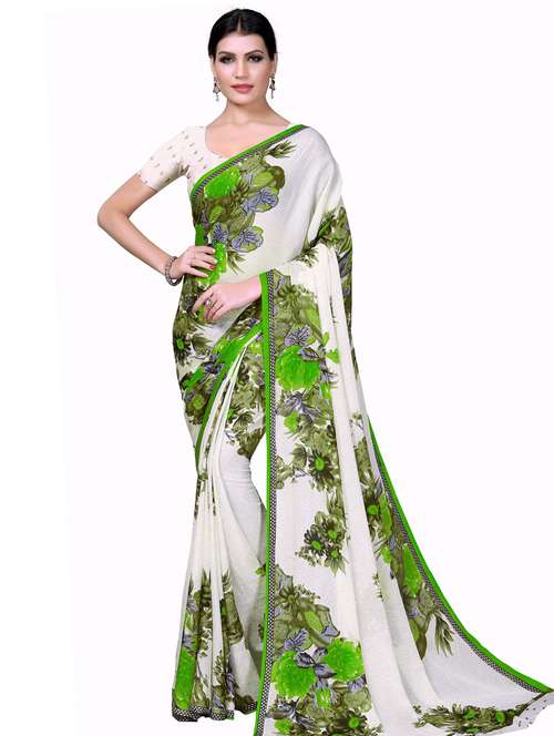 women's floral multi colored saree with blouse - 18693337 -  Standard Image - 0