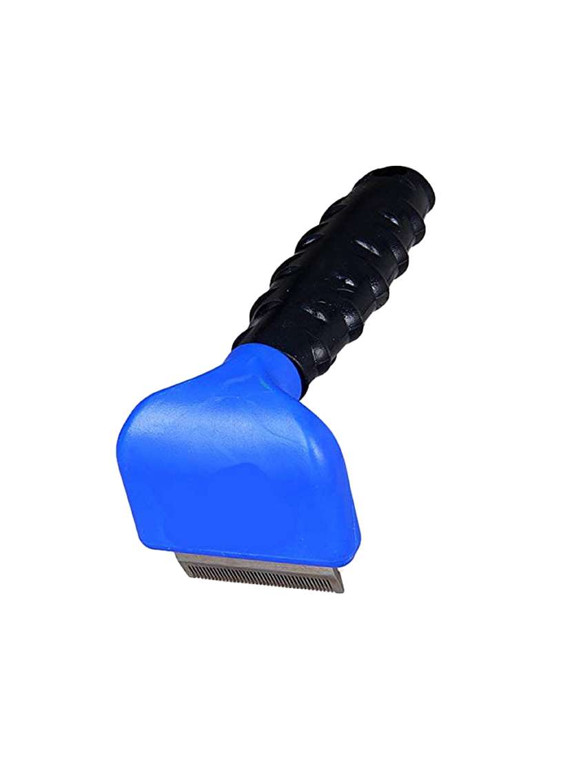blue stainless steel pet comb brush