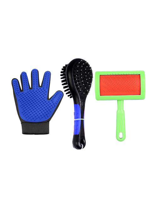 pack of 3 plastic pet comb brush - 18697210 - Standard Image - 0