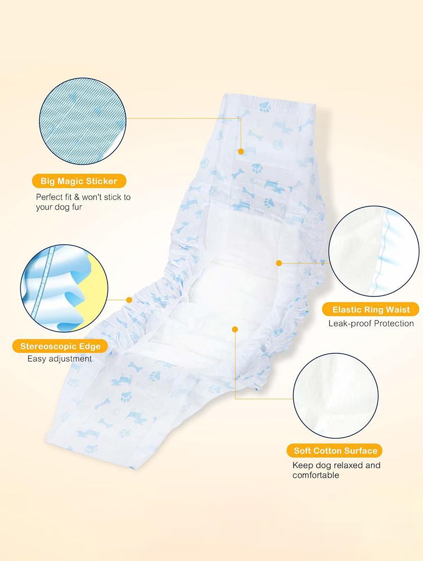 multi colored cotton. fiber washable pet diaper - 18697257 - Standard Image - 3