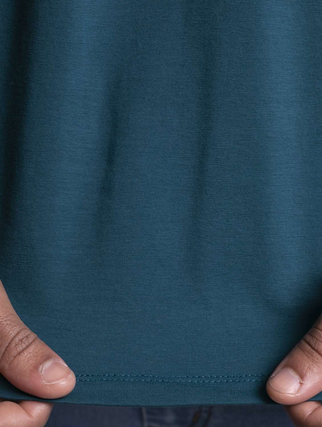 men teal regular fit plain long sleeve t-shirt - 18697539 -  Standard Image - 5