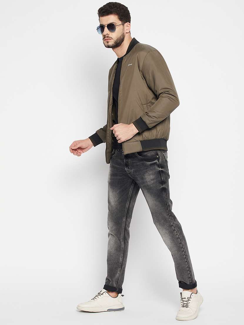 green polyester bomber jacket - 18697703 -  Standard Image - 3