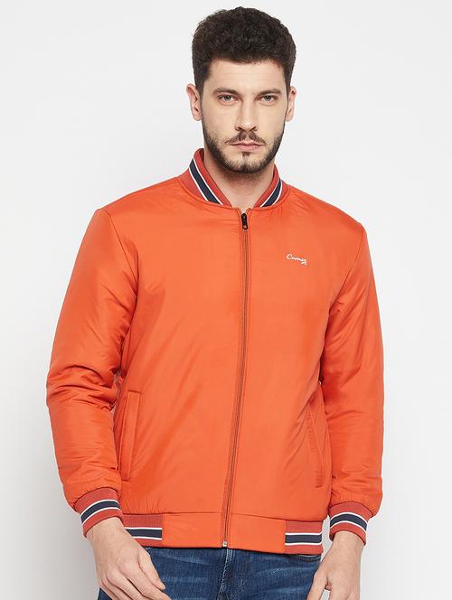 red polyester bomber jacket - 18697705 - Standard Image - 0