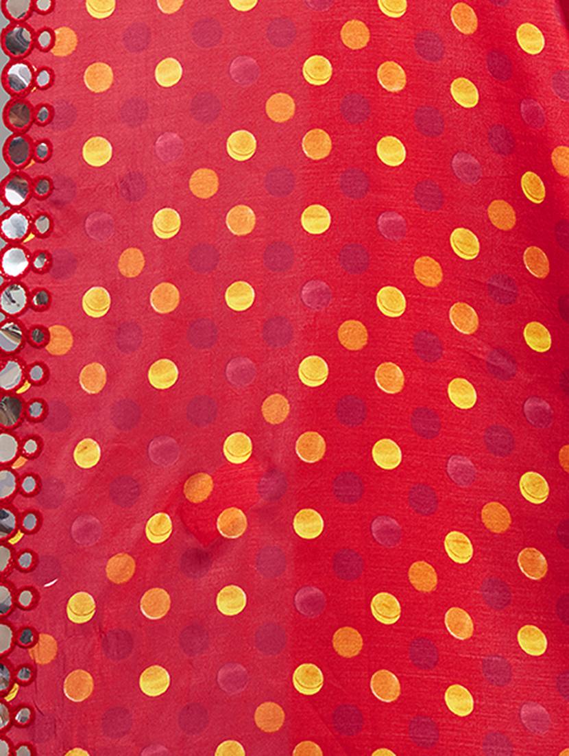 red art silk printed saree - 18697953 - Standard Image - 3