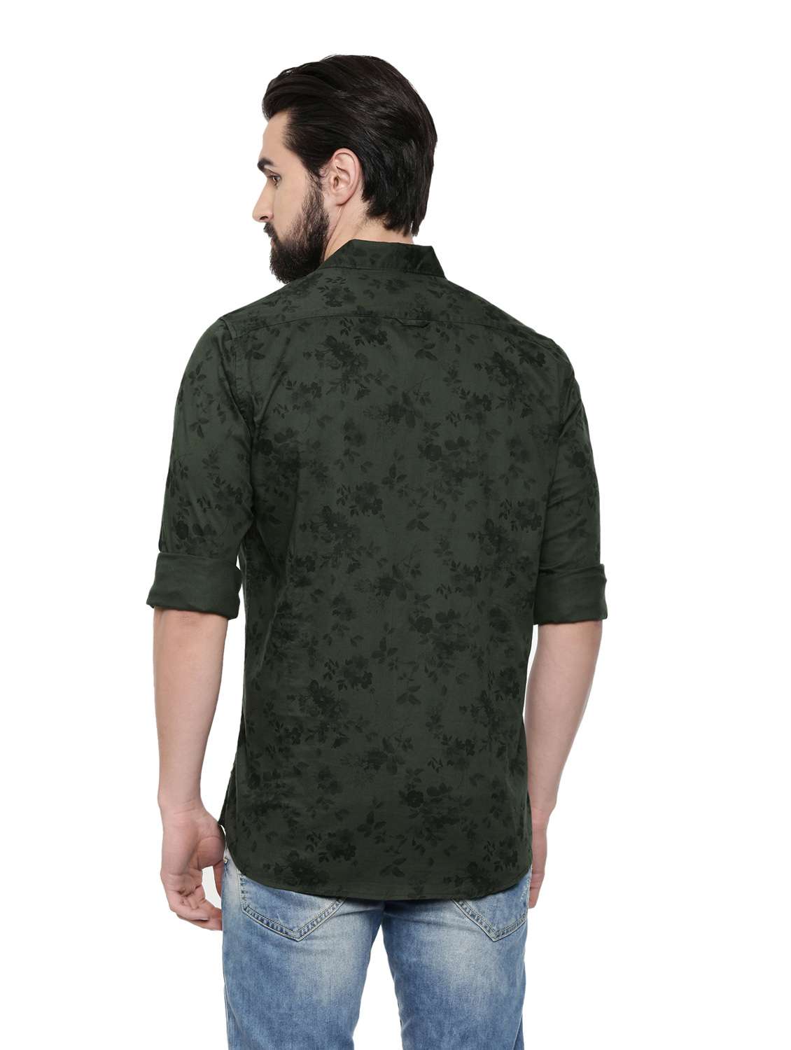 mens florals casual shirt - 18697957 - Standard Image - 3