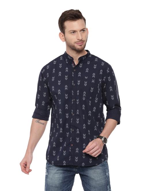 blue cotton casual shirt - 18697960 -  Standard Image - 0