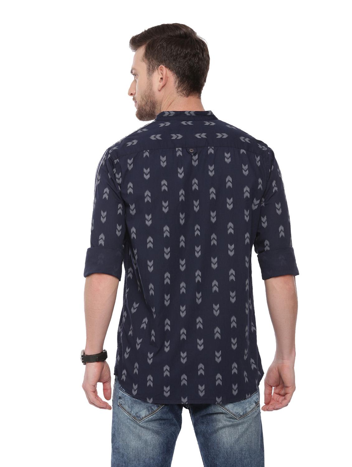 blue cotton casual shirt - 18697960 - Standard Image - 3