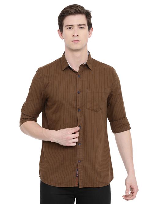 mens stripes casual shirt - 18697982 - Standard Image - 0
