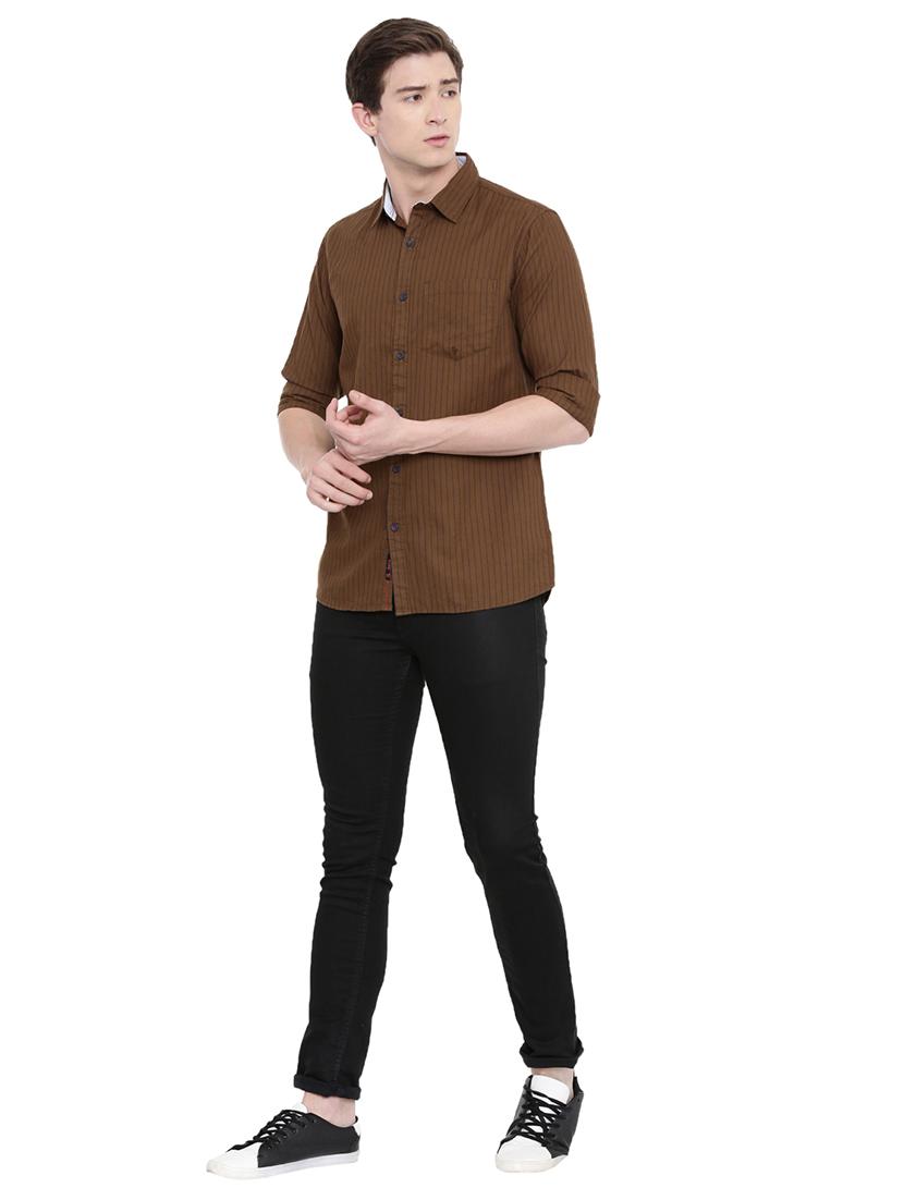 mens stripes casual shirt - 18697982 - Standard Image - 3