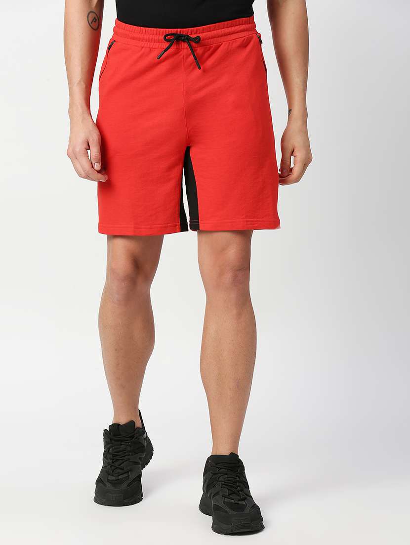  slim fit solid shorts 