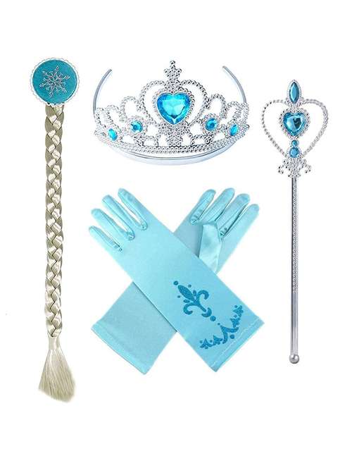 magic wand crown frozen elsa anna girls princess accessories cosplay snow white rapunzel tiara gloves party supplies sets - 18699852 -  Standard Image - 0