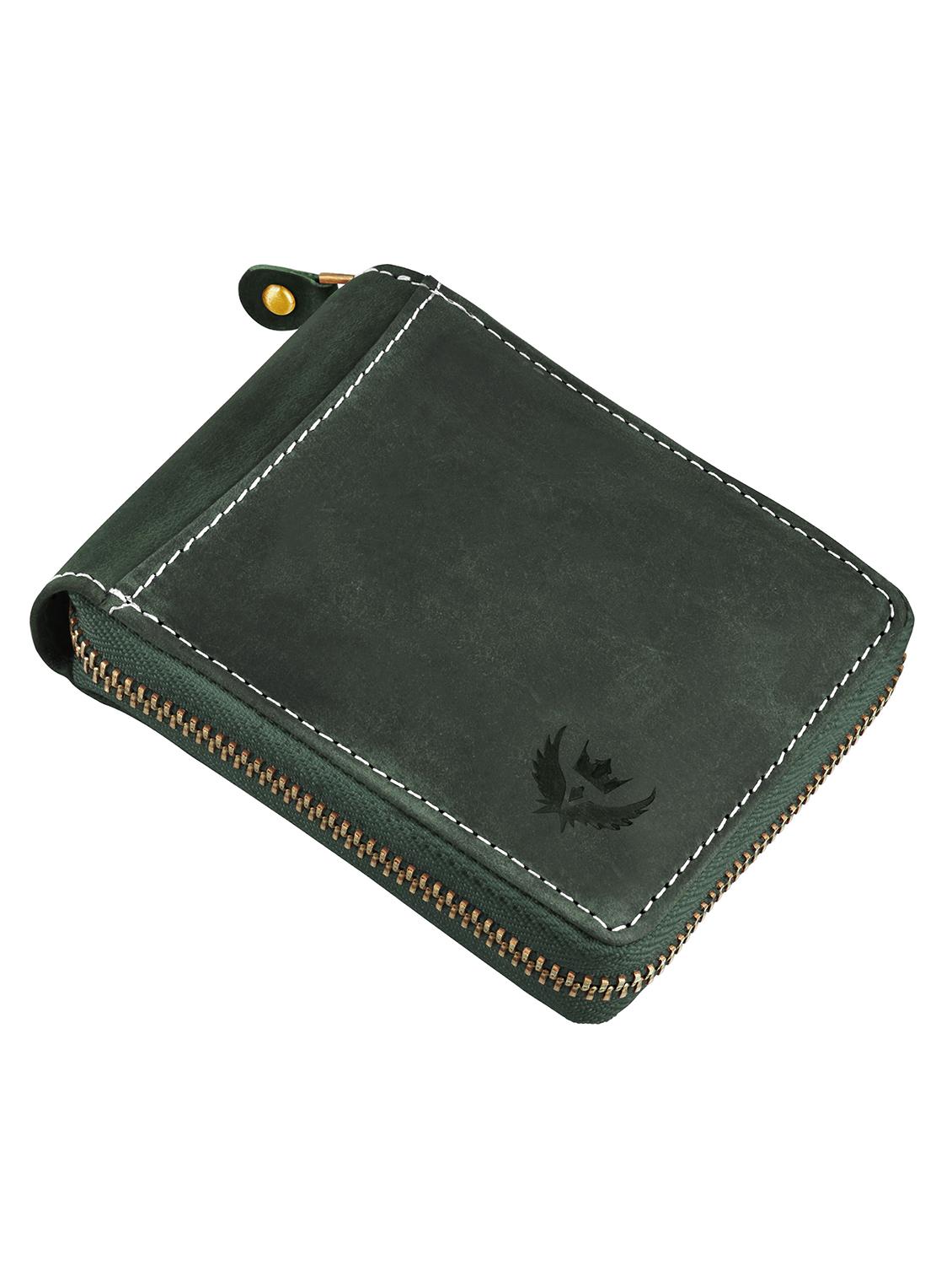 green leather wallet - 18700318 -  Zoom Image - 0