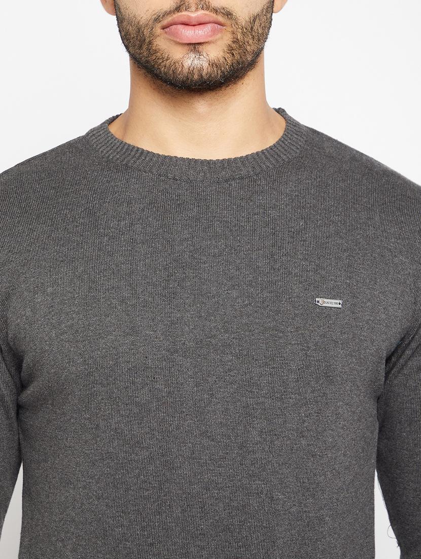 grey full sleeved pullover - 18701258 - Standard Image - 5