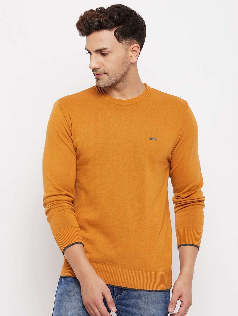 yellow full sleeved pullover - 18701260 - Zoom Image - 0