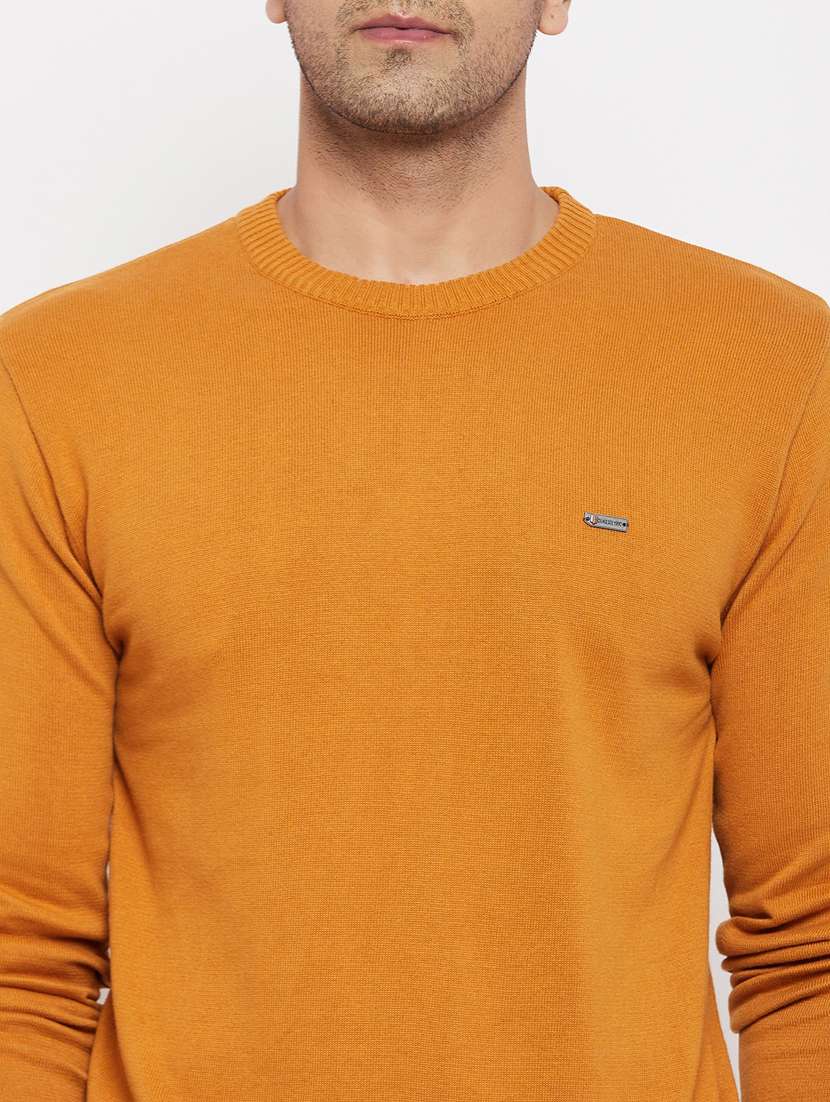yellow full sleeved pullover - 18701260 - Standard Image - 5