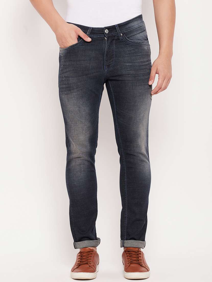 mid rise light washed denim jean