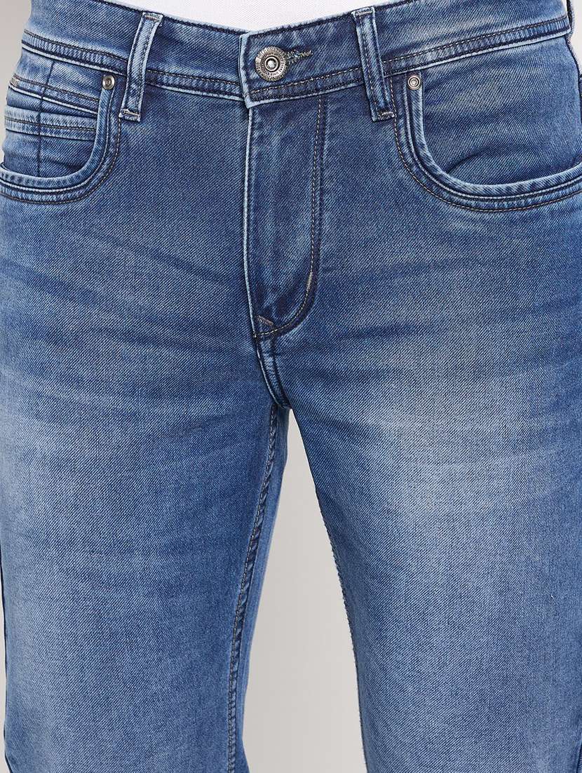 mid rise light washed denim jean - 18701485 -  Standard Image - 5