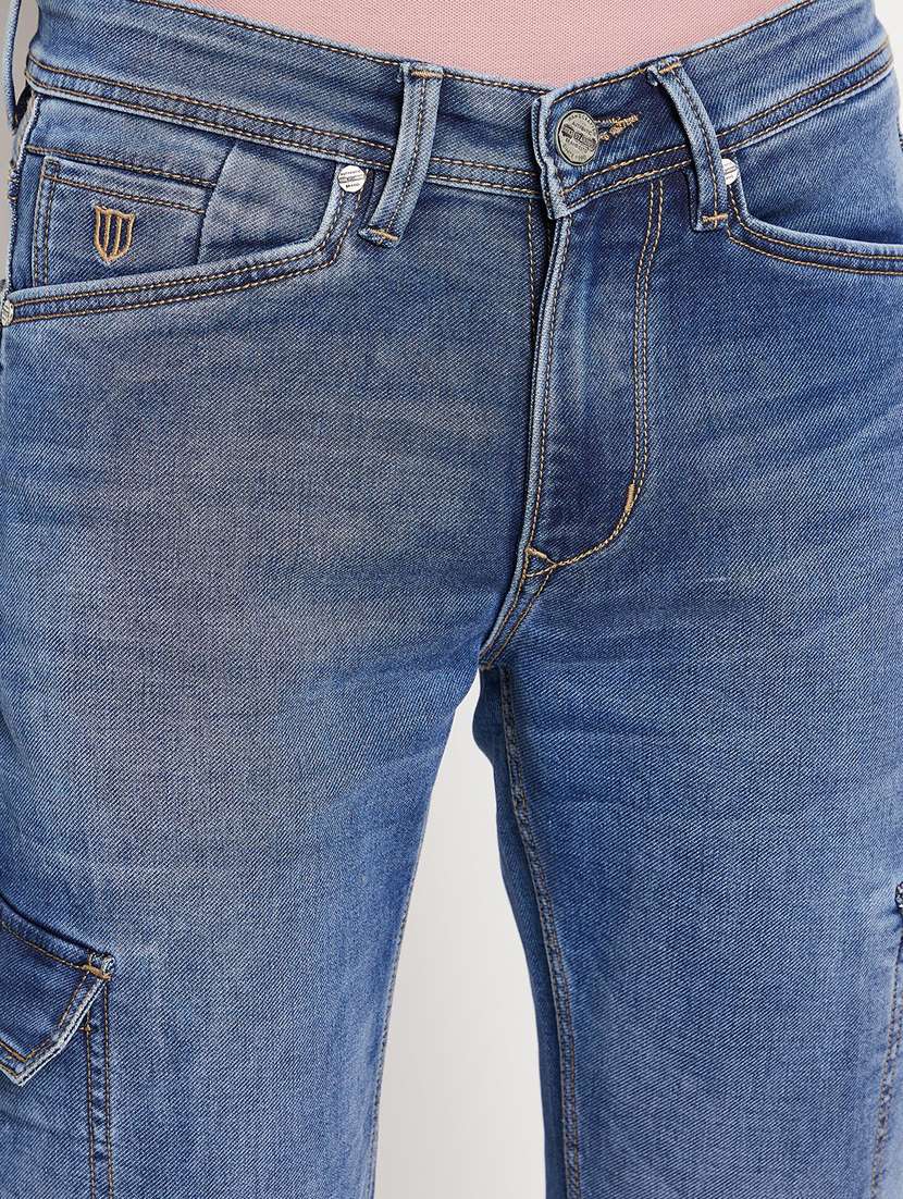 mid rise light washed denim jean - 18701487 -  Standard Image - 5