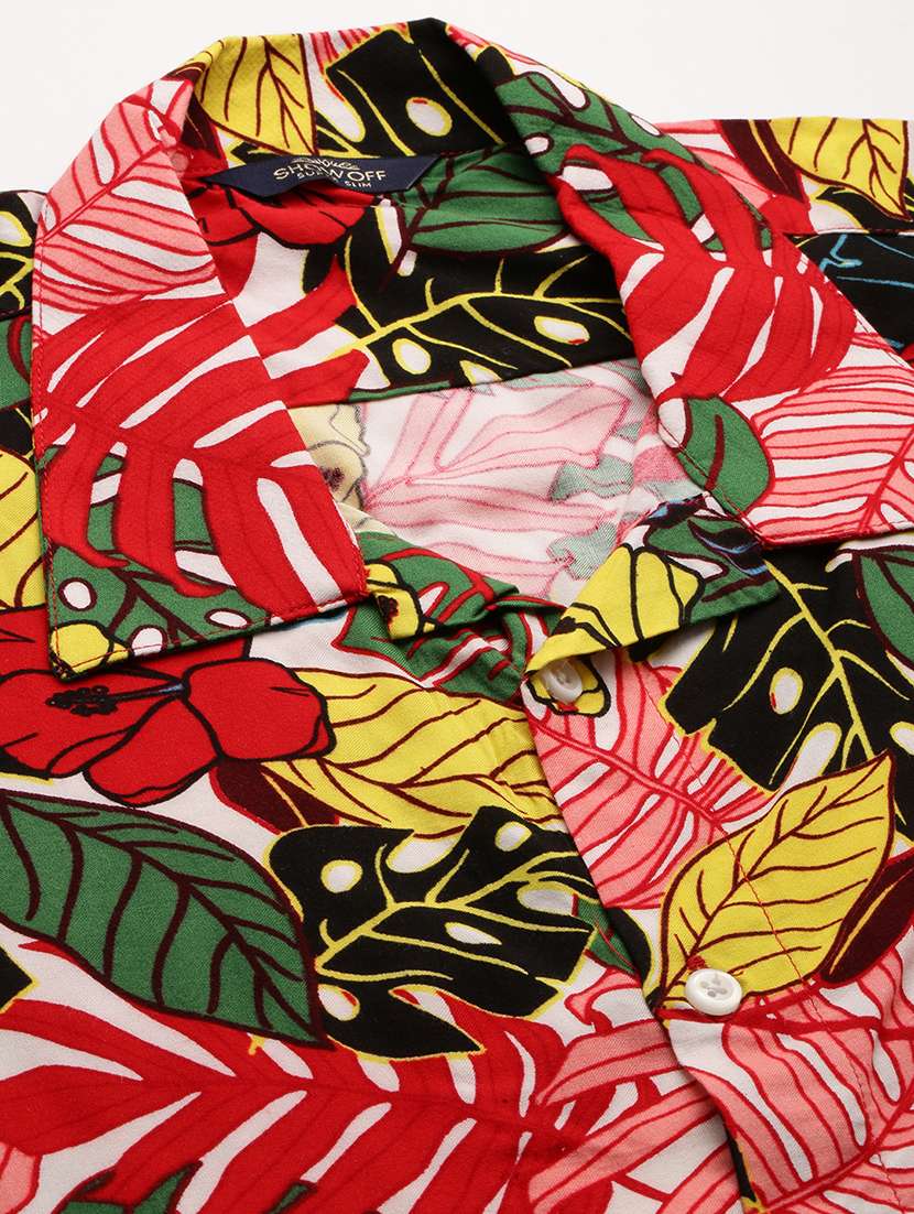 men shirt collar printed co-ords - 18701509 -  Standard Image - 3