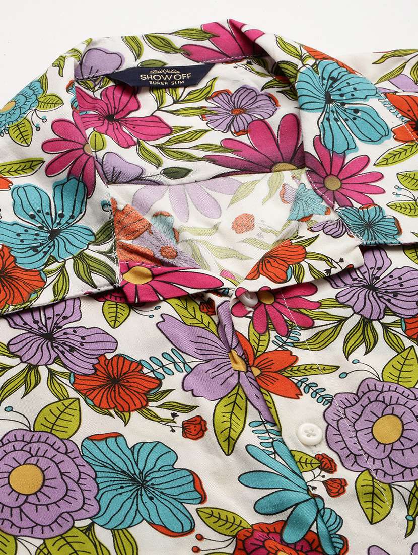 men shirt and shorts floral co-ord set - 18701513 -  Standard Image - 3