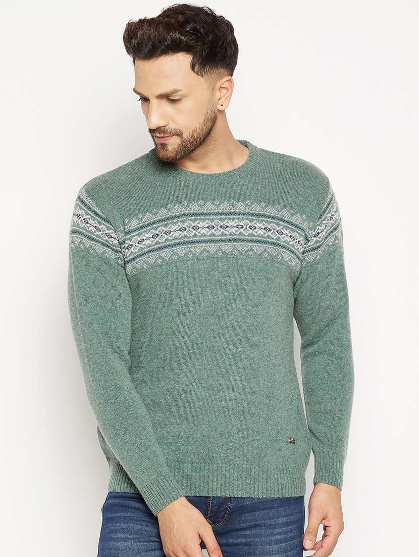 green full sleeved pullover