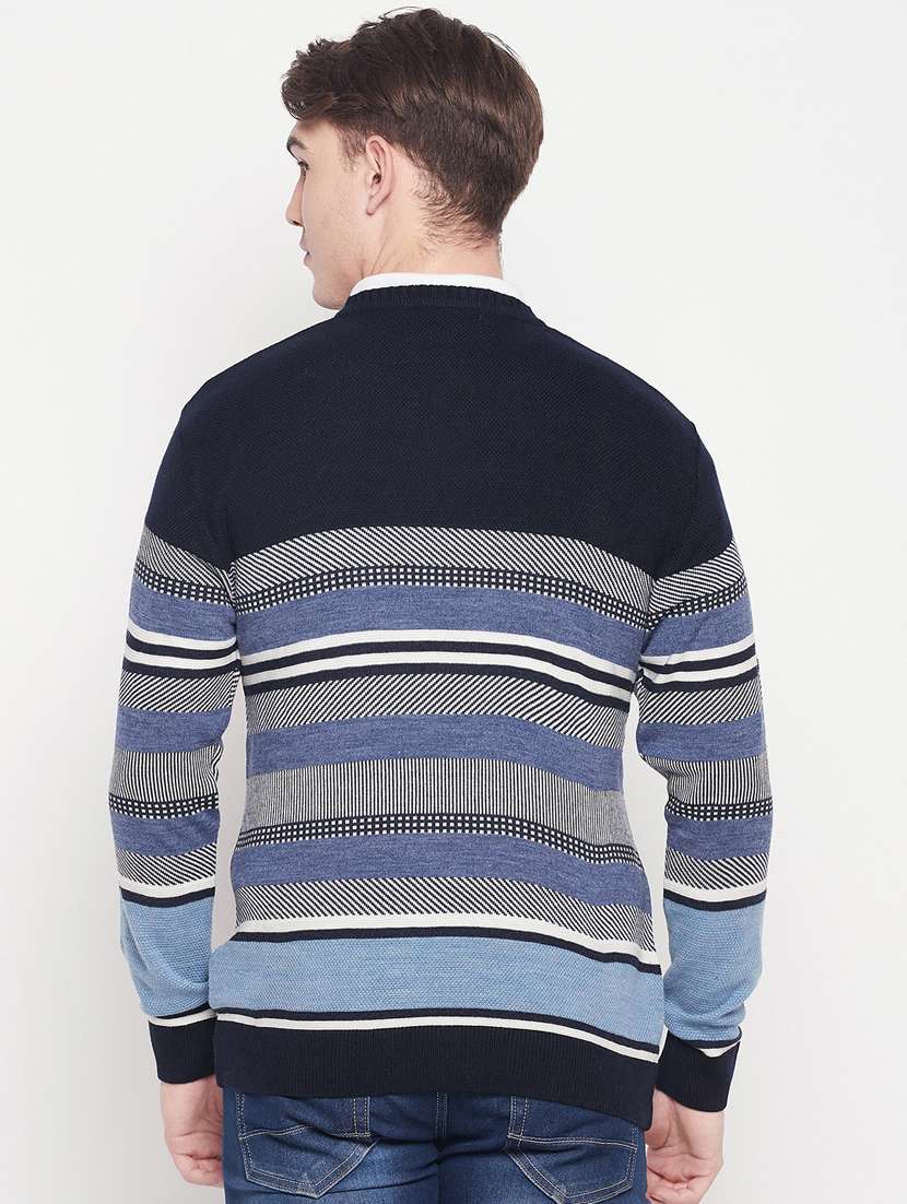blue full sleeved pullover - 18701624 -  Standard Image - 3
