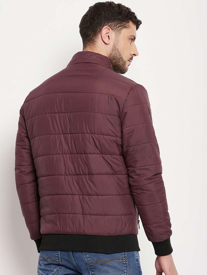 men solid long sleeve quilted jacket - 18701670 -  Standard Image - 3