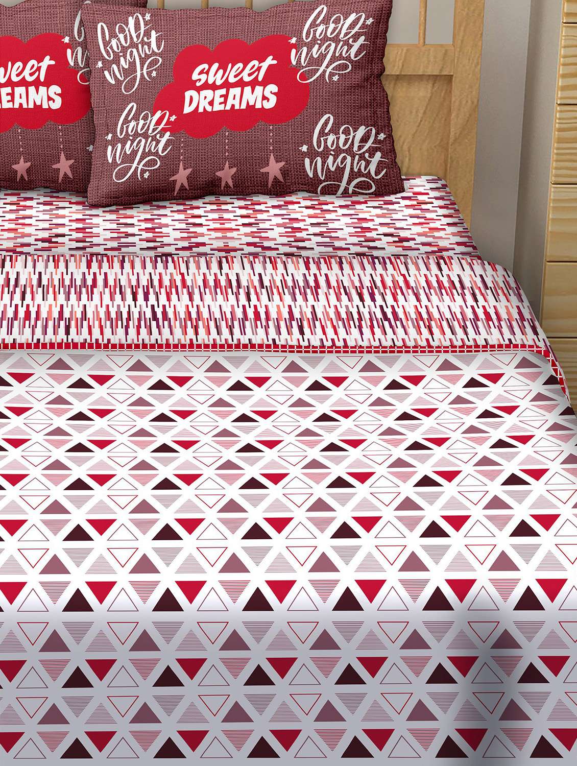4 pc bedding set(1 bedsheet with 2 pillow covers & 1 dohar) - 18701776 - Standard Image - 3