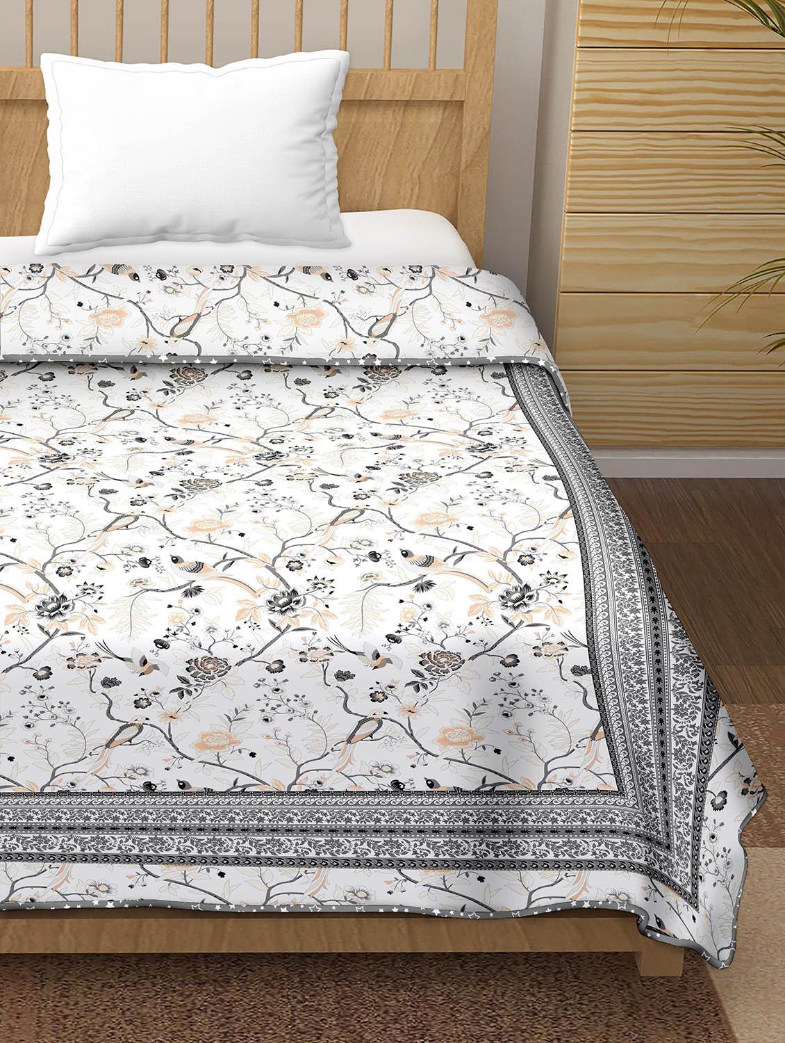 printed single bed dohar - 18701945 - Standard Image - 3