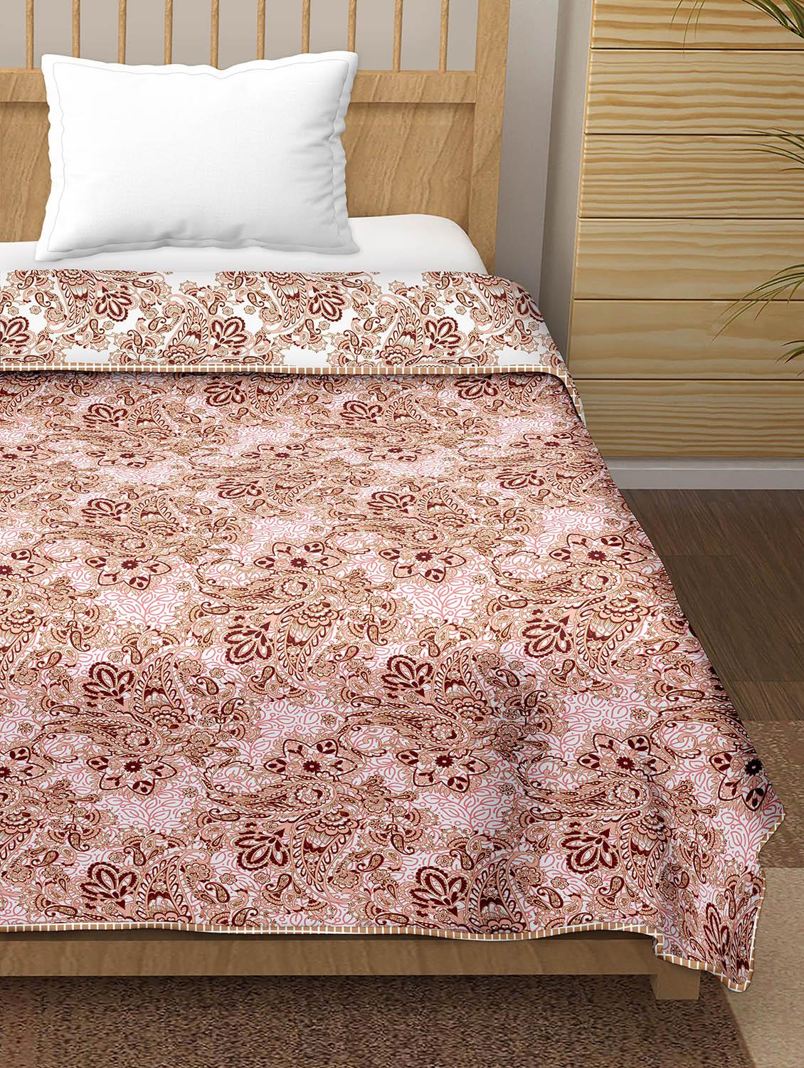 printed single bed dohar - 18701952 - Standard Image - 3