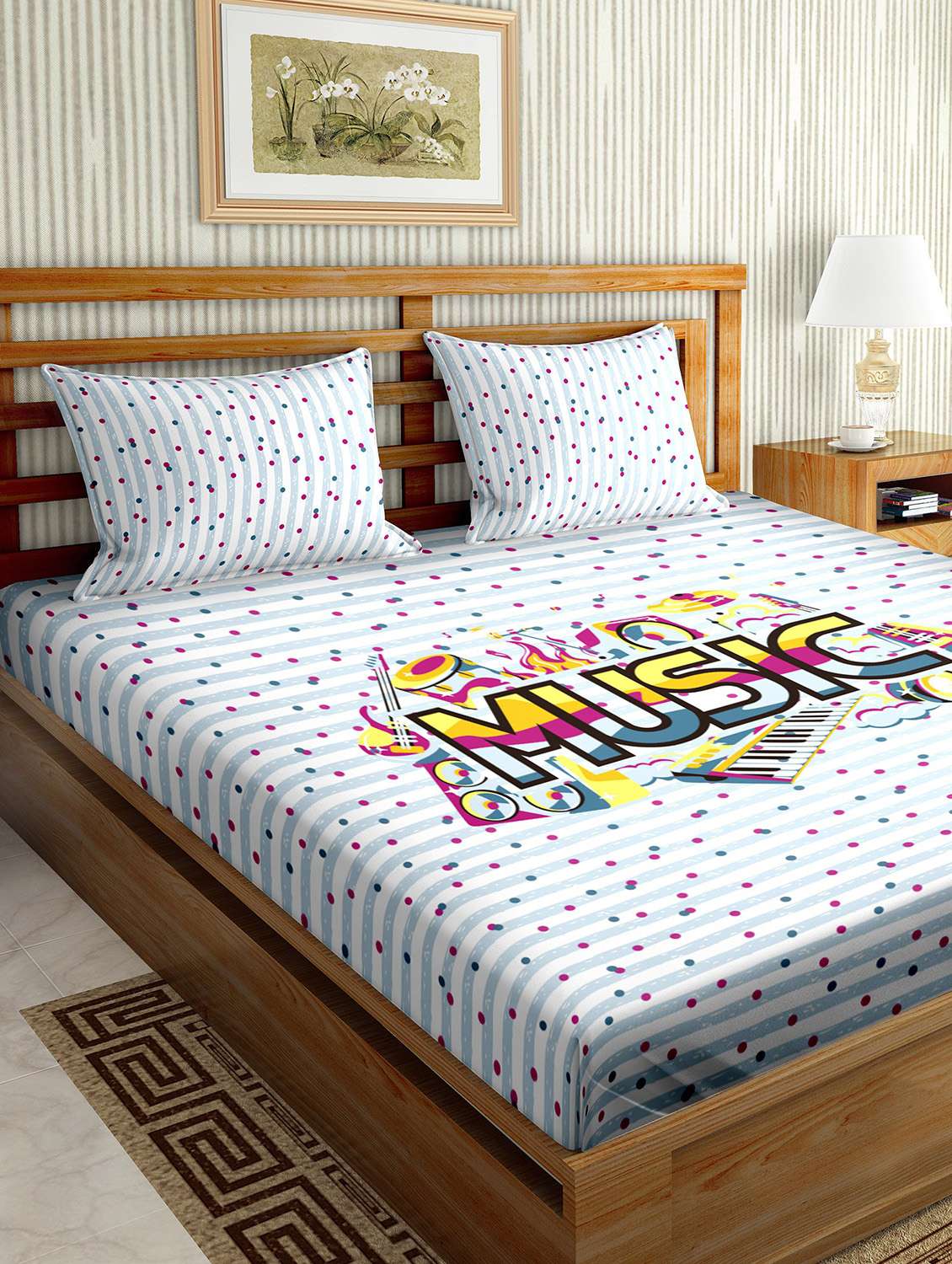 Double Bed Myntra Bed Cover Buy Online Premium Bed Sheet Sets From Bed For Unisex By Bella