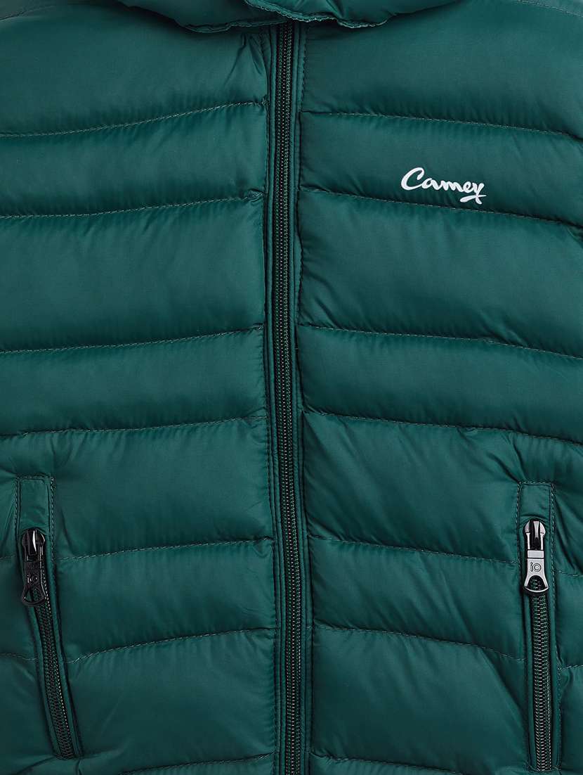 green polyester bomber jackets - 18703909 - Standard Image - 3