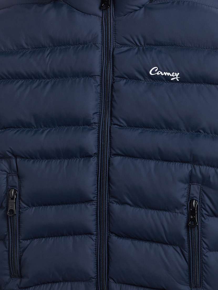 navy blue polyester bomber jackets - 18703910 - Standard Image - 3