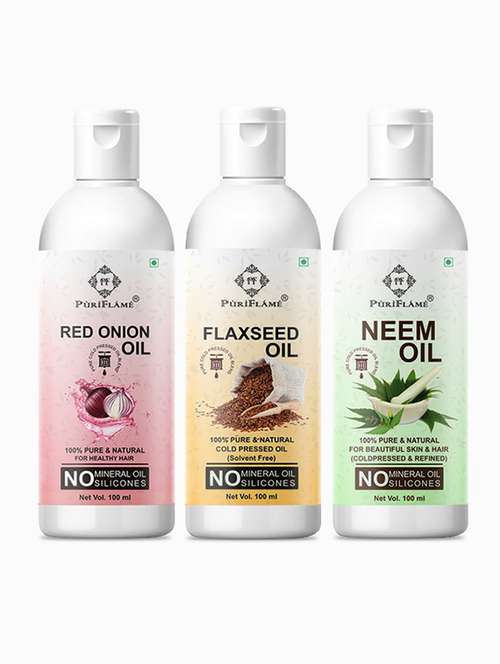 pack of 3 puri flame hair oil - 18716551 - Standard Image - 0