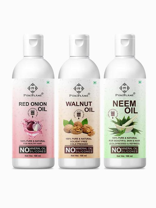 pack of 3 puri flame hair oil - 18716732 - Standard Image - 0