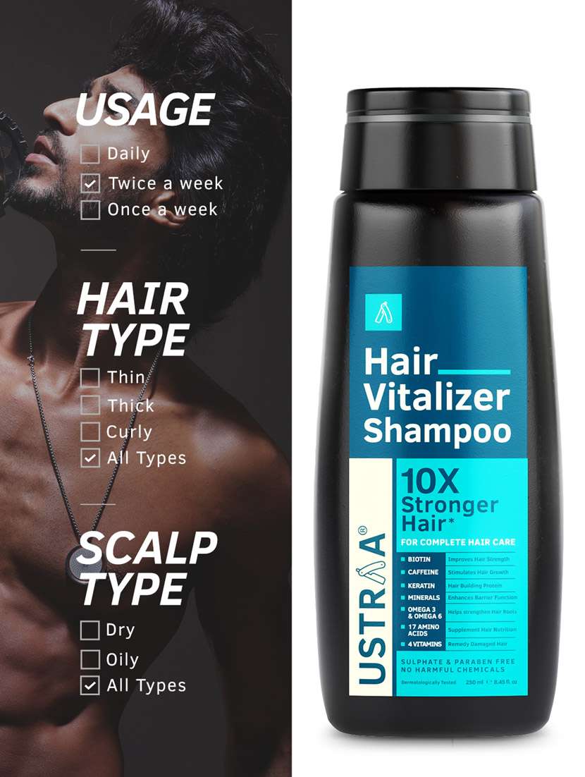 ustraa o.g deodorant - 150ml & hair vitalizer shampoo - 250ml combo - 18718146 - Standard Image - 5