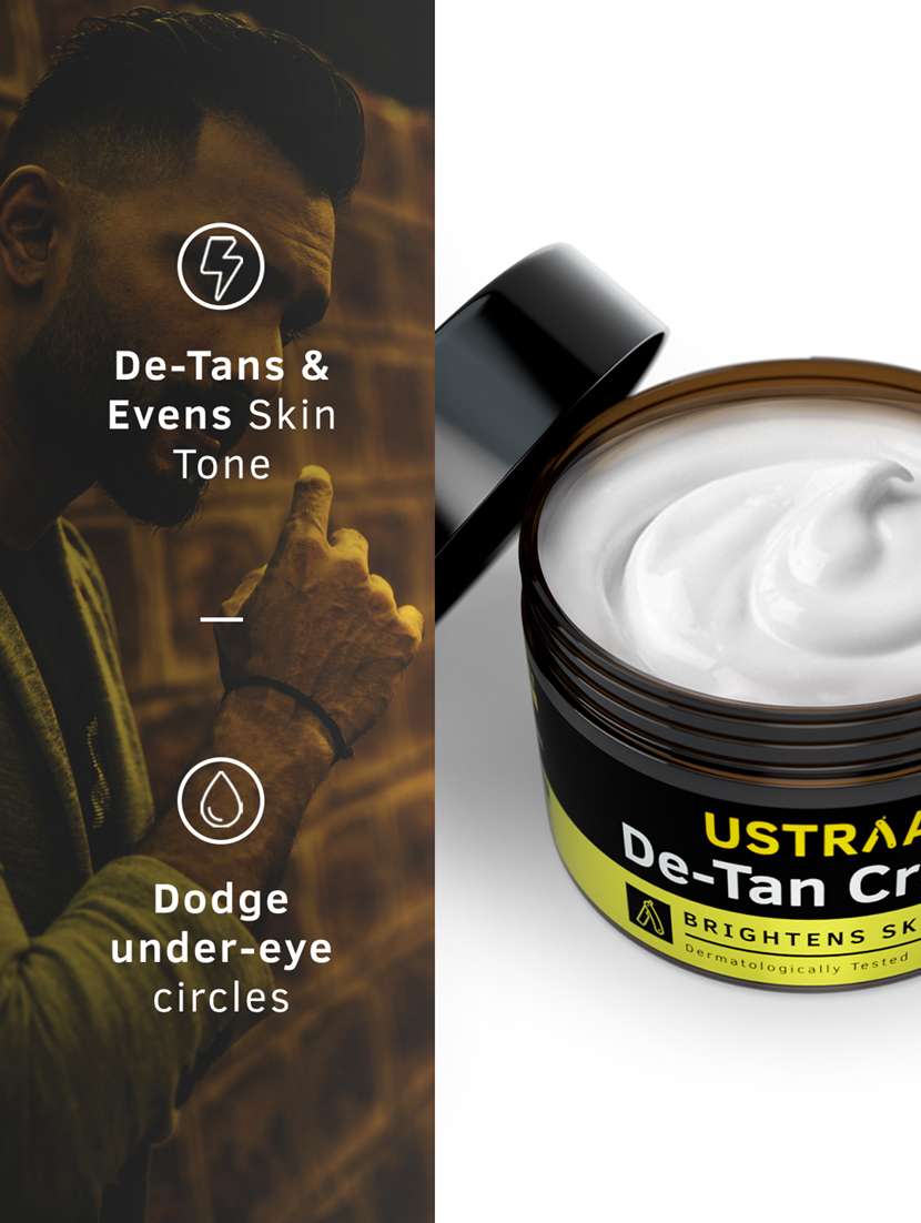 ustraa ayurvedic cold pressed oil - 200ml & de tan face cream - 50g - 18718156 - Standard Image - 5