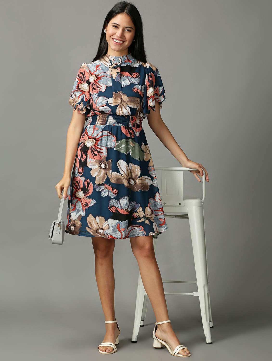 Women's Fit & Flare Floral Dress