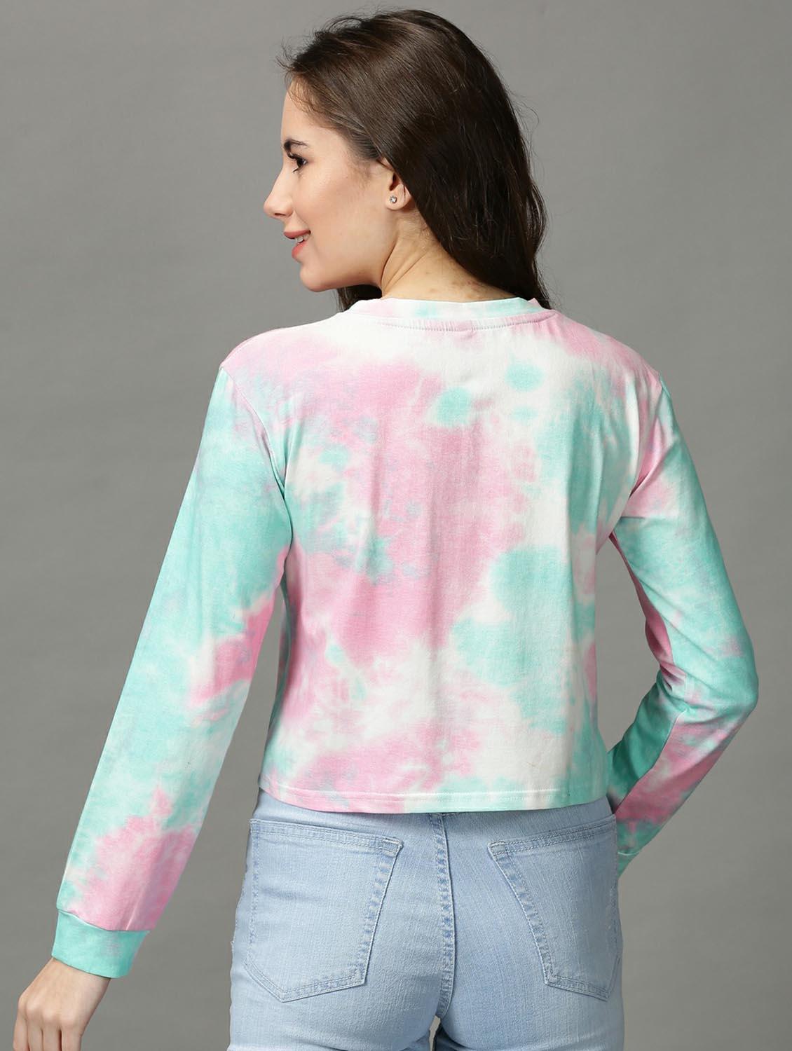 women's all over print crew neck t-shirt - 18718586 - Standard Image - 3