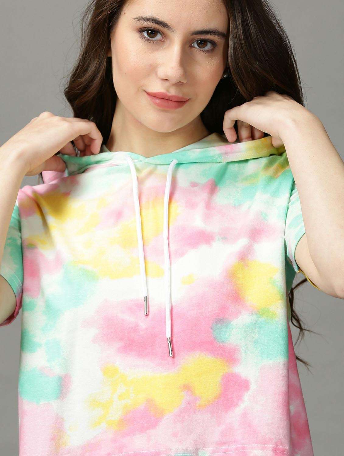 women's all over print hooded t-shirt - 18718587 -  Standard Image - 5