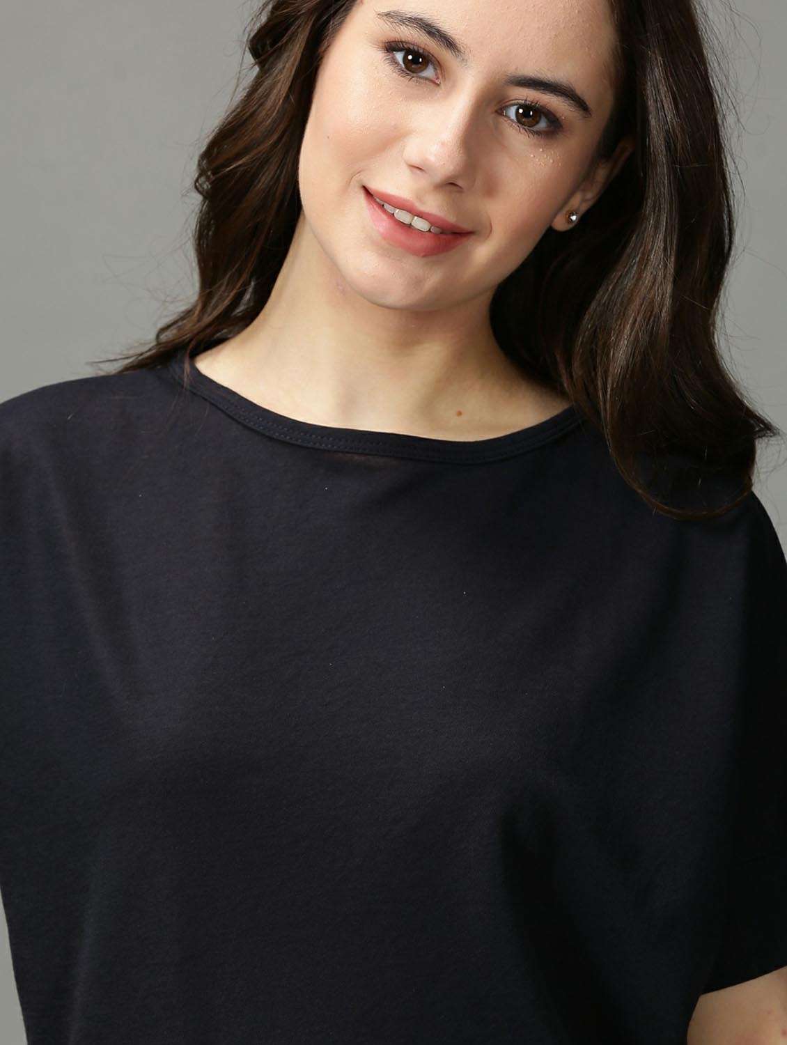 women's straight round neck top - 18718592 -  Standard Image - 5