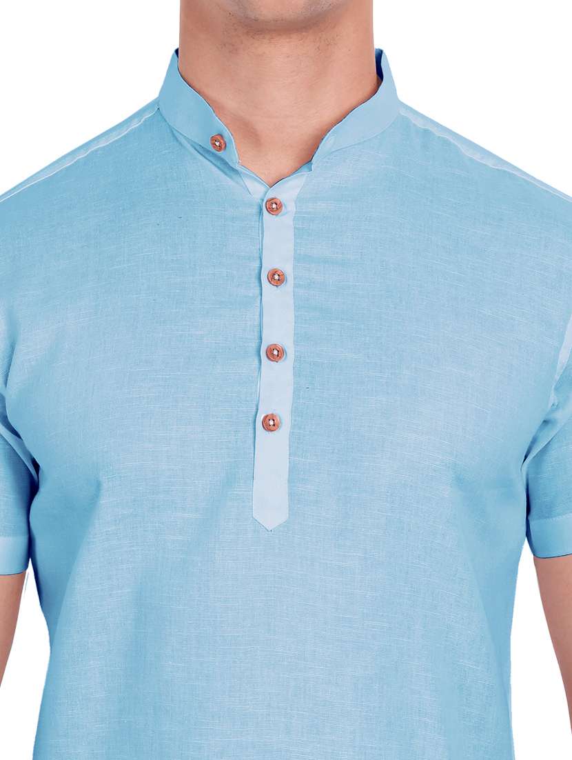 pack of 2 solid short kurta - 18719223 -  Standard Image - 5