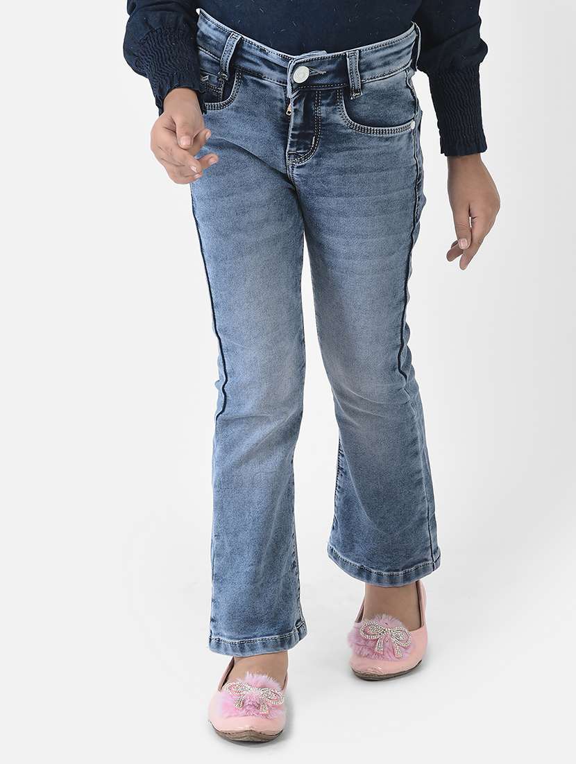 blue denim plain jeans