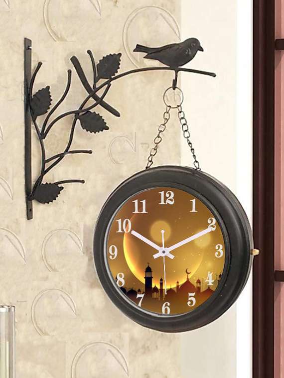 round shape digital display wall clock