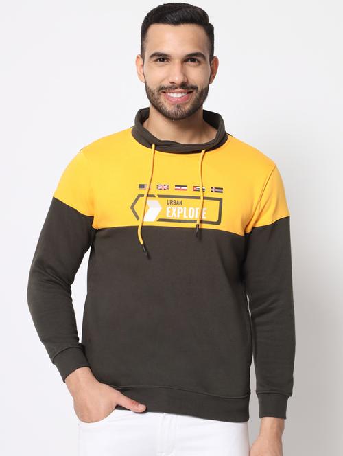 drawstring waist color blocked sweatshirt - 18720540 - Standard Image - 0